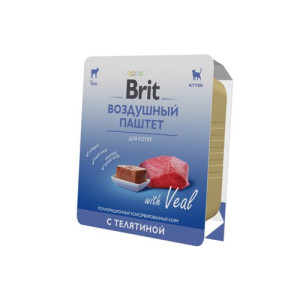 BRIT воздушный паштет для котят с телятиной