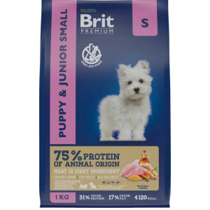 BRIT PREMIUM DOG PUPPY AND JUNIOR SMALL 1 КГ