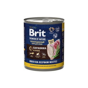 BRIT полнорационный корм для собак "Баранина и рубец" 850 г.