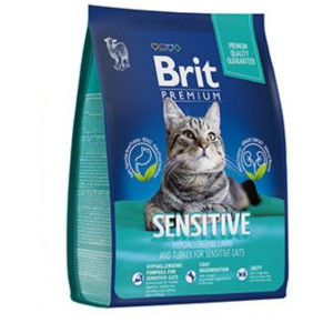 BRIT SENSITIVE HYPOALLERGENIC LAMB AND TURKEY FOR SENSITIVE CATS/ ЯГНЁНОК И ИНДЕЙКА 2 КГ.