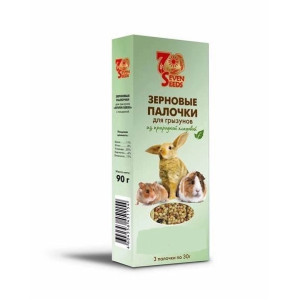 7 SEEDS ПАЛОЧКИ ЗЕРНОВЫЕ ДЛЯ ГРЫЗУНОВ МЕДОВЫЕ 90 ГРАММ