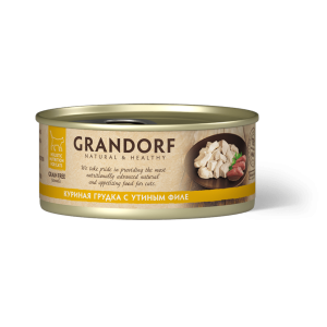 GRANDORF Куриная грудка с утиным филе 70 г.