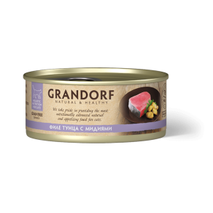 GRANDORF Филе тунца с мидиями 70 г.