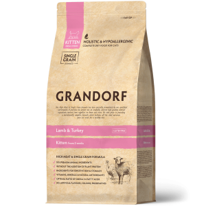GRANDORF Ягнёнок с индейкой для котят 400 г.