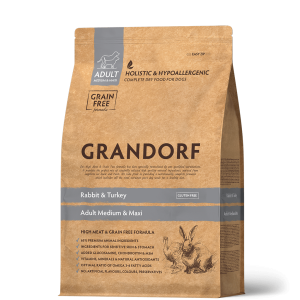 GRANDORF  КРОЛИК С ИНДЕЙКОЙ ДЛЯ СРЕДНИХ И КРУПНЫХ ПОРОД 1 кг.