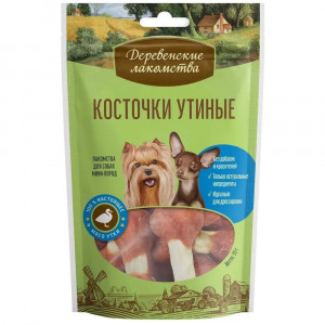 Деревенские лакомства для собак мини-пород Косточки утиные