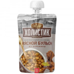 Лакомство для собак "Деревенские лакомства - Холистик Премьер". Мясной бульон из баранины , 160 гр.