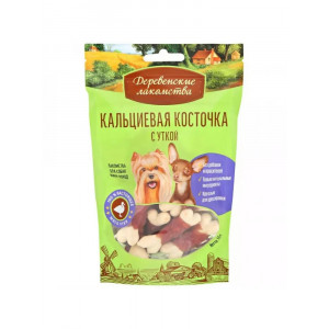 Деревенские Лакомства Кальциевая косточка с уткой, 55г