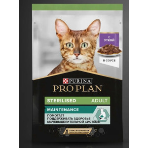 Purina Pro Plan Sterilised Adult Maintenance с уткой в соусе 85 г.