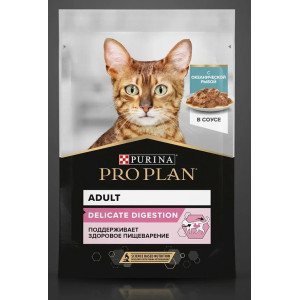 Purina Pro Plan Adult Delicate Digestion с океанической рыбой в соусе 85 г.