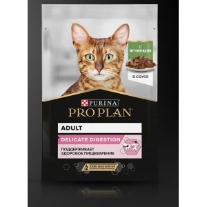 Purina Pro Plan Adult Delicate Digestion с ягнёнком в соусе 85 г.
