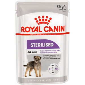 Royal Canin Adult Sterilised влажный корм для стерилизованных собак всех пород в паштете 85 грамм