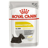 Влажный корм для собак Royal Canin Dermacomfort для здоровья кожи и шерсти в паштете 85 грамм