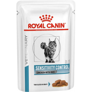 Корм Royal Canin Sensitivity Control (в соусе) для кошек при пищевой аллергии/непереносимости, с курицей и рисом 85 грамм