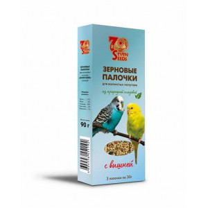 7Seeds Зерновые палочки для волнистых попугаев с вишней 90 грамм