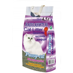 Наполнитель комкующийся  "Pussycat" 4,5 л. 