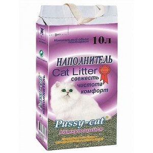 Наполнитель комкающийся "Pussycat" 10 л. 