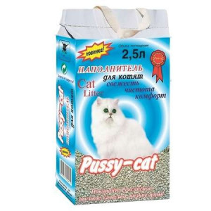 Наполнитель для котят  "Pussycat" 2,5 л. 